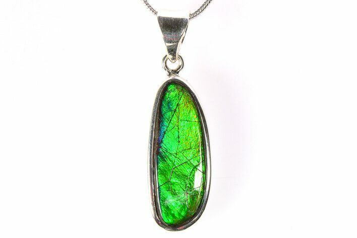 Stunning Ammolite Pendant (Necklace) - Sterling Silver #278394